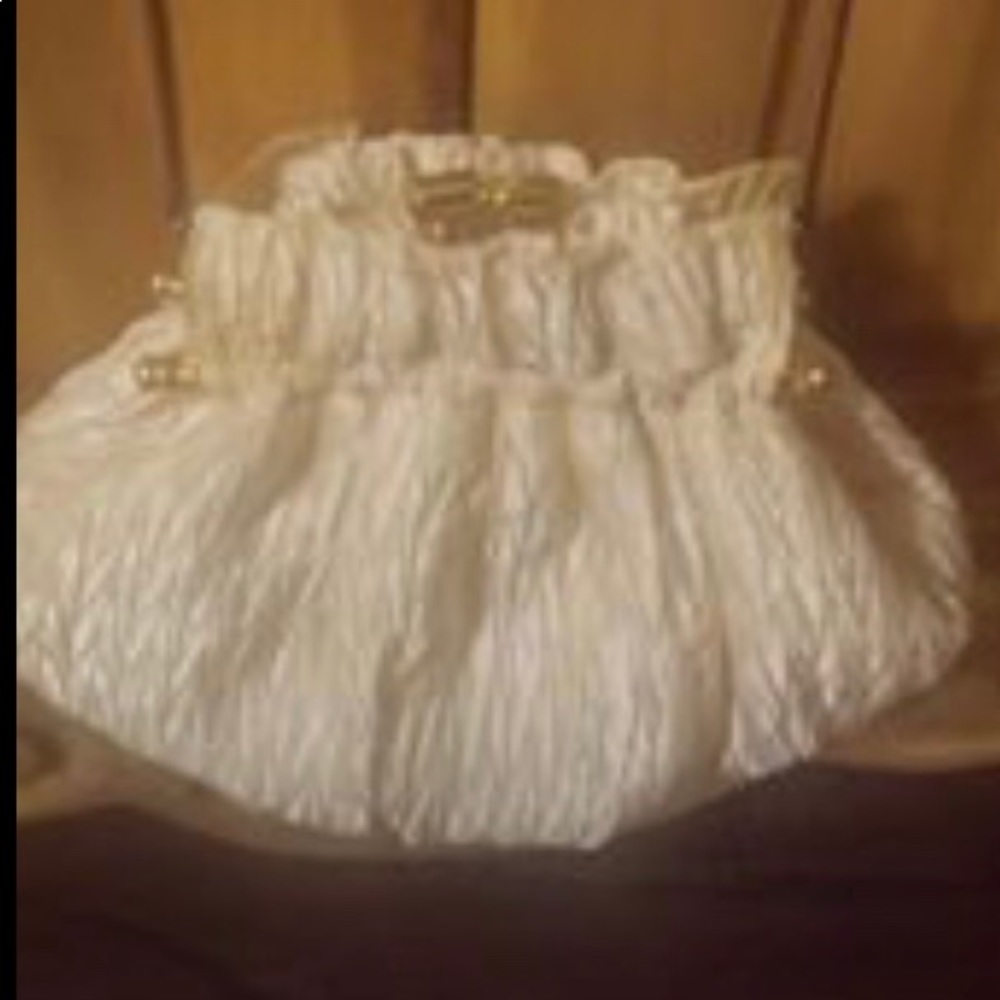 Carolyn Barton satin clutch